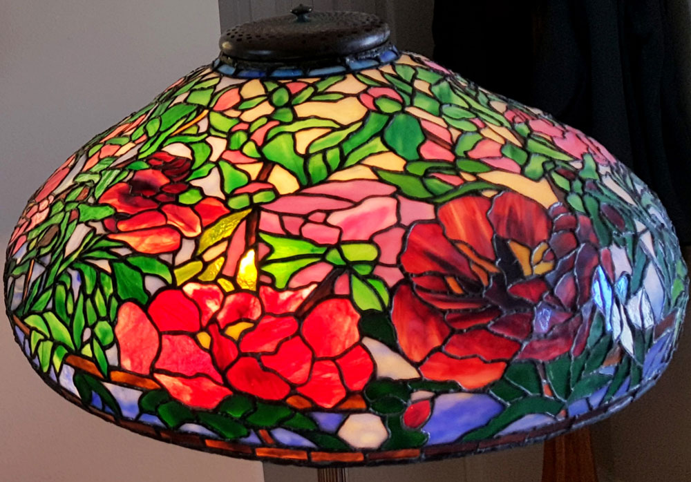 Complex Peonies lampshade